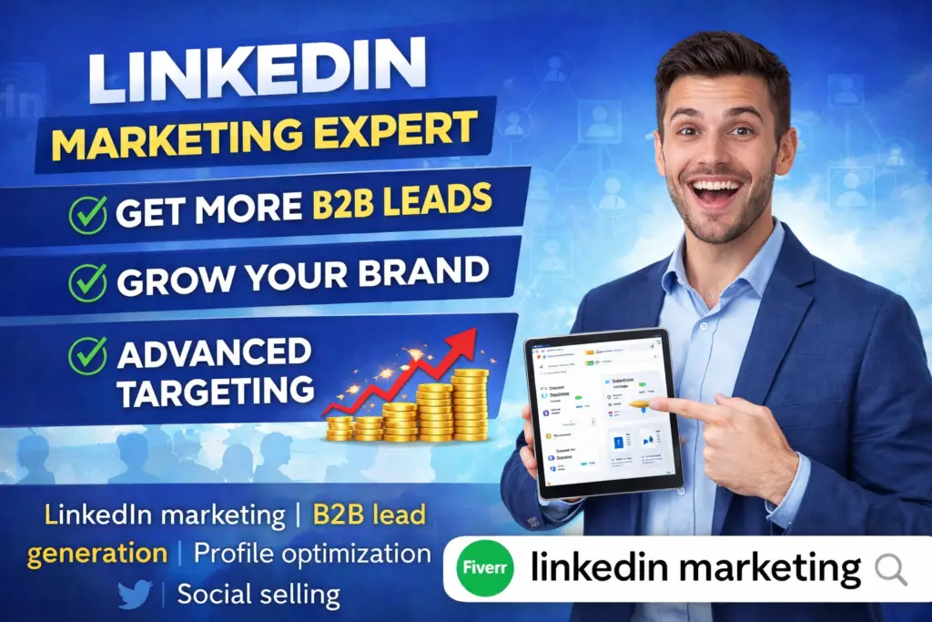 LinkedIn marketing expert providing B2B lead generation, profile optimization and business growth strategy