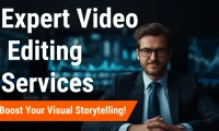 Professional video editor editing YouTube videos, reels and social media content with high quality effects